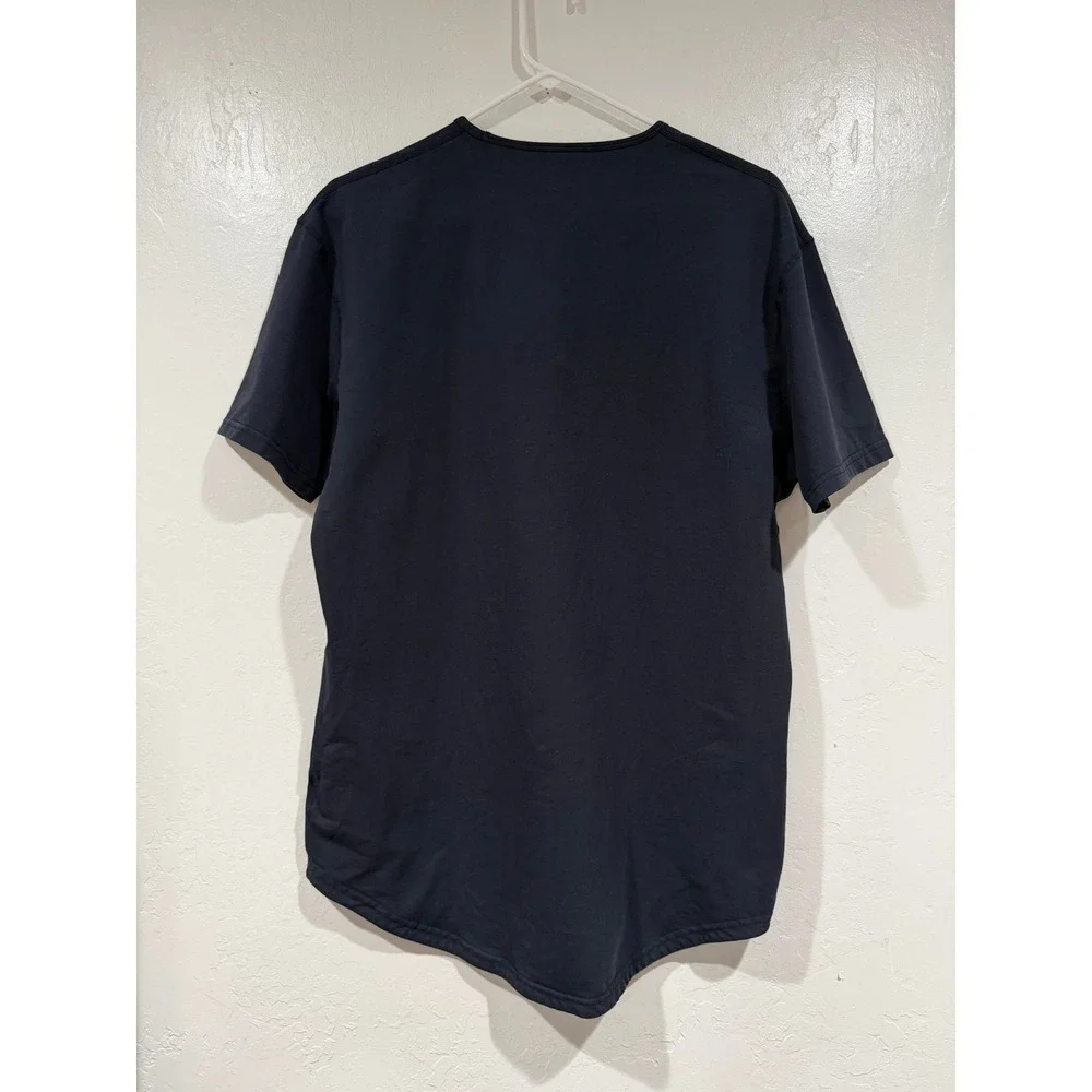 BYLT Premium Basics Lux Drop Cut T-Shirt Navy Blue Mens Large XDC_SS_NVY_L